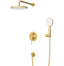 Встроенная душевая система Cezares Relax DSET, браш.золото