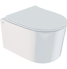 Унитаз Iddis Stone подвесной, безободк., с крышкой слим микролифт, глянцевый белый
