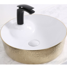 Раковина CeramaLux NC D1306H025 44 на столешницу, бел./золото