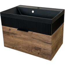 Тумба для умывальника Garda Tramonta 79н_800 Астория подвесная, 1 ящ., 08.79н.800.PVC, дуб темн.