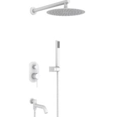 Встроенная душевая система Vivi Felice 0620 bianco opaco со смесителем, белый матовый