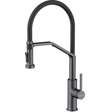 Смеситель для кухни Omoikiri Makkari 2 Plus-SB-GM-BL 4994497, с фильтром для питьевой воды, вороненая сталь, черный