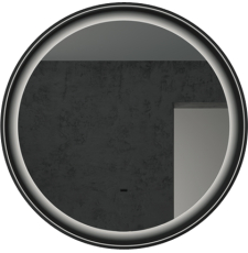 Зеркало Континент Planet Black Led 100x100 с подсветкой, сенсор, диммер, тепл. ореол, ЗЛП1179