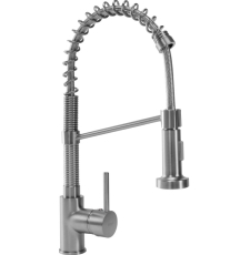 Смеситель для кухни Rea Spring Nikiel Matt B4806, с гибким изливом, матовый хром