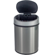 Мусорное ведро Ksitex AGB-12L сенсорное, мат. хром
