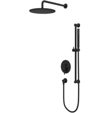 Встроенная душевая система Whitecross Y YSET05BL со смесителем, матовый черный