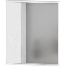 Зеркало-шкаф Volna Adel 60x70 с подсветкой, 1 дв., левое, белый глянец, zsADEL60.L-01