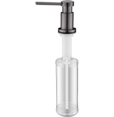 Дозатор для моющего средства Paulmark Brevit D005-GM, вороненая сталь, для кухни