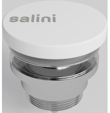Донный клапан Salini D 602 16721WG без перелива, S-Sense, белый глянцевый Донный клапан Salini D 602 16721WG без перелива, S-Sense, белый глянцевый