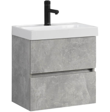 Тумба для умывальника Belux Бостон НП 50-02 подвесная, 2 ящ., Бетон Чикаго светло-серый 31