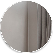 Зеркало Алмаз-Люкс Д-041 70x70, с рисунком-рамой, белый