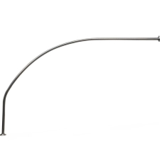 Карниз для ванной Triton 160x100 для шторки асимметричный, сталь, хром, GХ22082