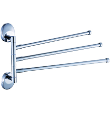 Держатель для полотенец CeramaLux Caps 73214-3, поворотный, тройной, 38.9 см, хром