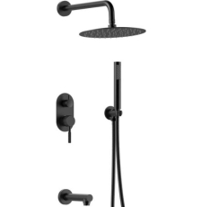 Встроенная душевая система Gid Edessa L070-BM-VD3, черный матовый