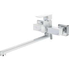 Смеситель для ванны Ledeme H73 L2273W с лейкой, настенный, белый