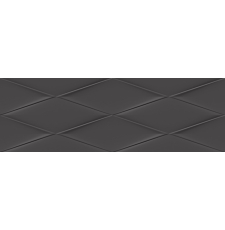 Настенная плитка Cersanit Vegas 75x25, черный рельеф