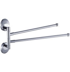 Держатель для полотенец CeramaLux Caps 73214-2, поворотный, двойной, 38.9 см, хром