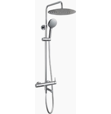 Душевая стойка Caprigo Don 53-315-crm, со смесителем, изливом, хром