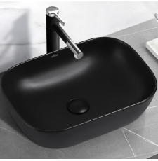 Раковина Abber Rechteck AC2200MB 46 на столешницу, черный матовый