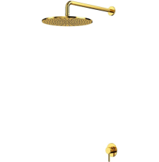 Встроенная душевая система Whitecross Y YSET01GL со смесителем, золото