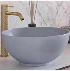 Раковина-чаша Керамин Эридан 38 на столешницу, серо-голубой матовый