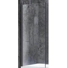 Душевая шторка на ванну Veconi PL84GR 50x150, прозр.Easy Clean\браш. графит