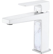 Смеситель для умывальника Ledeme H73 L1073W, белый