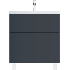 Тумба для умывальника AM.PM Gem 75, напольная, графит матовый