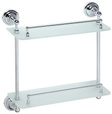 Полка стеклянная Bemeta Retro 1 144301122, двойная