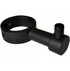 Крючок для полотенцесушителя Ростела Luxon BKP02Ral9005 1" разъемный, круглый, черный