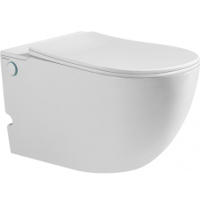 Унитаз Abber Bequem AC1105P подвесной, импульсный, с крышкой микролифт, белый глянцевый