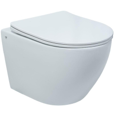 Унитаз UnicoPureza Uno Rimless подвесной, с крышкой Slim Soft-close, белый глянцевый