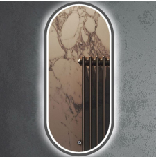 Зеркало Roxen Grown 45x100 с подсветкой, сенсор, диммер, оружейная сталь