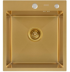 Мойка для кухни Arfeka Eco Ar PVD Nano 45x50, врезная, gold Мойка для кухни Arfeka Eco Ar PVD Nano 45x50, врезная, gold