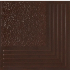 Плитка для ступеней Керамин Каир 29.8x29.8, 4У, темно-коричневый