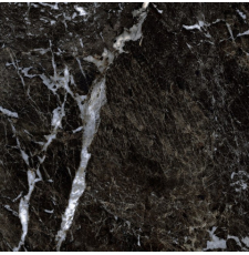 Напольная плитка-керамогранит Gresse Simbel-Pitch GRS05-03 60x60, глаз., мат., рект., мрамор черно-белый