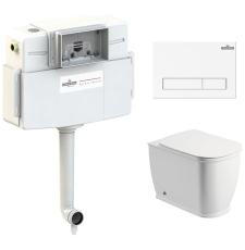 Унитаз с бачком Lavinia Boho Bell Pro Relfix 77060205, приставной с крышкой, универсальный выпуск, белый Унитаз с бачком Lavinia Boho Bell Pro Relfix 77060205, приставной с крышкой, универсальный выпуск, белый