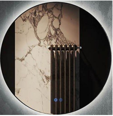 Зеркало Roxen Brimen 80x80 с подсветкой, сенсор, диммер, подогрев