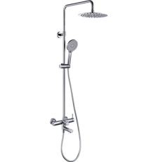 Душевая стойка Caprigo Don 53-310-CRM, со смесителем, изливом, хром