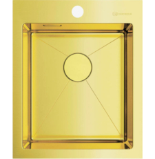 Мойка для кухни Omoikiri Akisame 41-LG 41x51 4973080, врезная, светлое золото