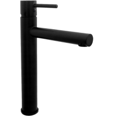 Смеситель для умывальника Rea Tess Black High B0229 отдельностоящий, черный матовый