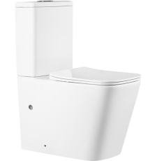 Унитаз напольный безободковый Grado GD-3205R, с крышкой микролифт слим, горизонтальный выпуск