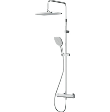 Душевая стойка с тропическим душем AM.PM Func F078F400, с термостатом, хром