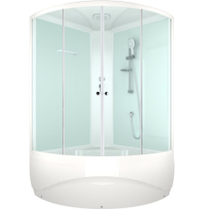 Душевая кабина Domani-Spa Vitality high 120x120 с ванной, сатин-мат. DS01V1212HWM00