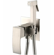 Смеситель с гигиеническим душем Vivi Felice 1010 Nichel встраиваемый, никель