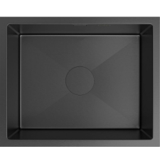 Мойка для кухни Roxen Uno PVD 54x44, под столешницу, с рол-матом, дозатором, оруж. сталь