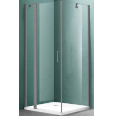 Душевая кабина Adema Сканди 90x90, прозр. easy clean\графит браш.