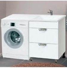 Тумба под стиральную машину Vako Ника 120 для умывальника Cosmos, правая, 17526