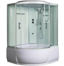 Душевая кабина WeltWasser WW500 Emmer 12055-2 120x120, с ванной, прозр./хром