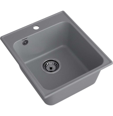 Мойка для кухни GranFest Quarz Comfort Z-17 42x48, врезная, темно-серый